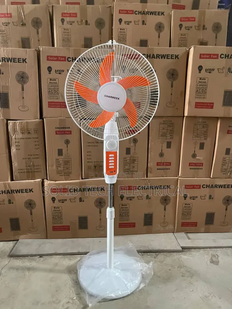 16 Inches Rechargeable Solar Fan