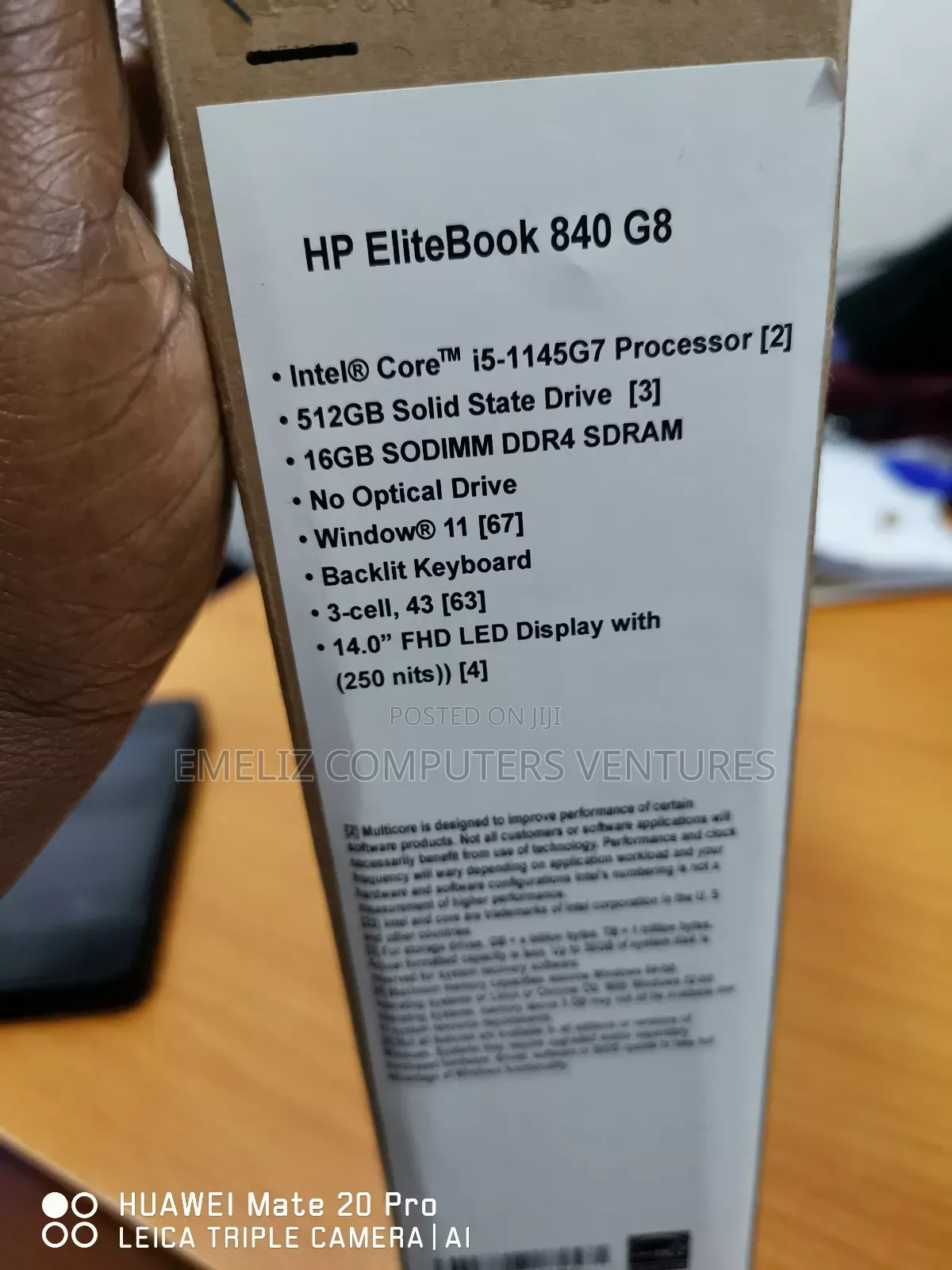 New Laptop HP EliteBook 840 G8 16GB Intel Core i5 SSD 512GB