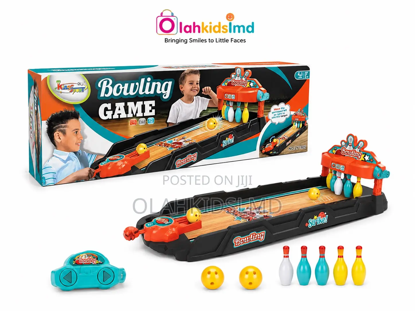 KingSport Tabletop Bowling Game – Mini Alley With Pins, Ages 3+