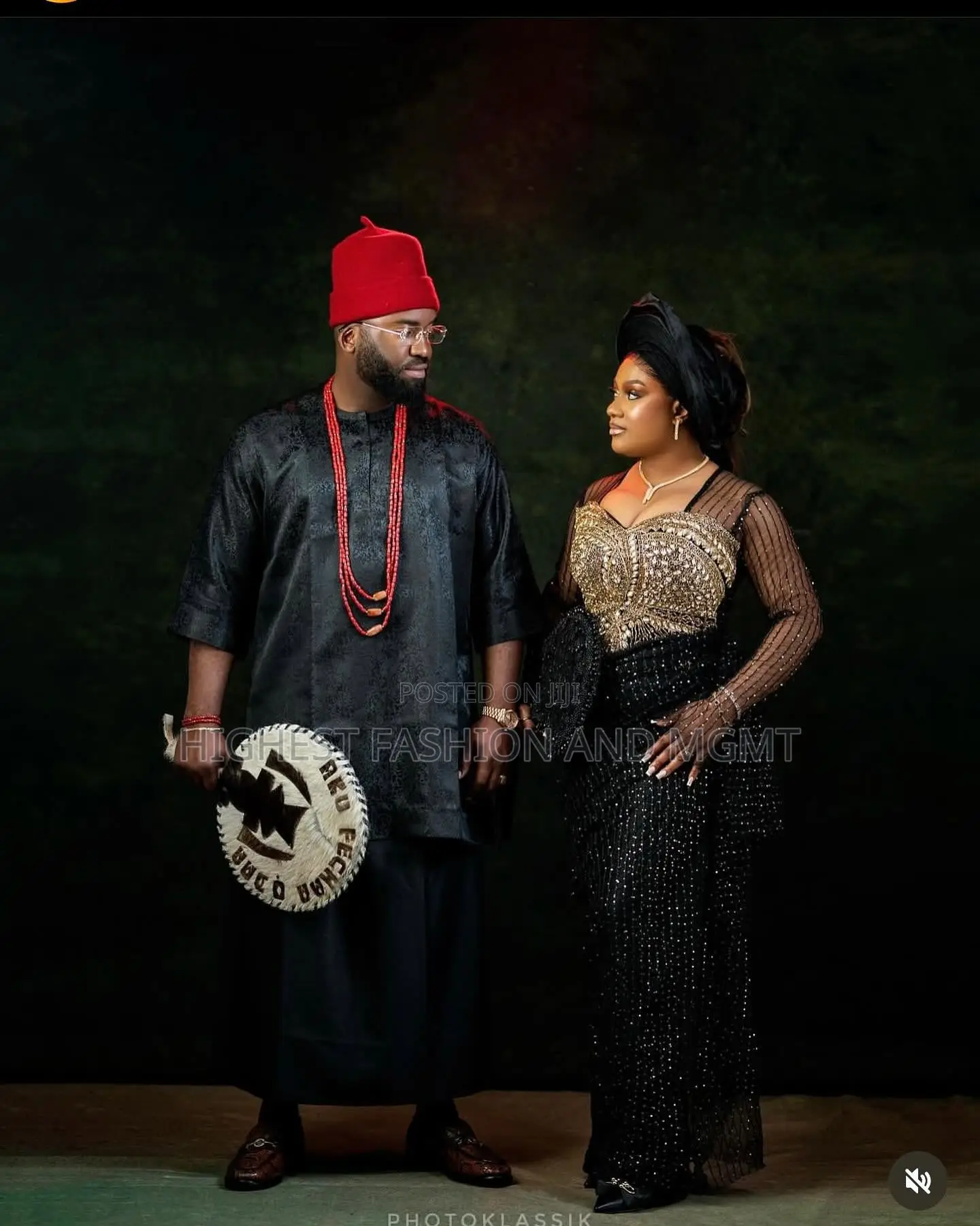 Luxury Midnight Gold Heritage Couple Set