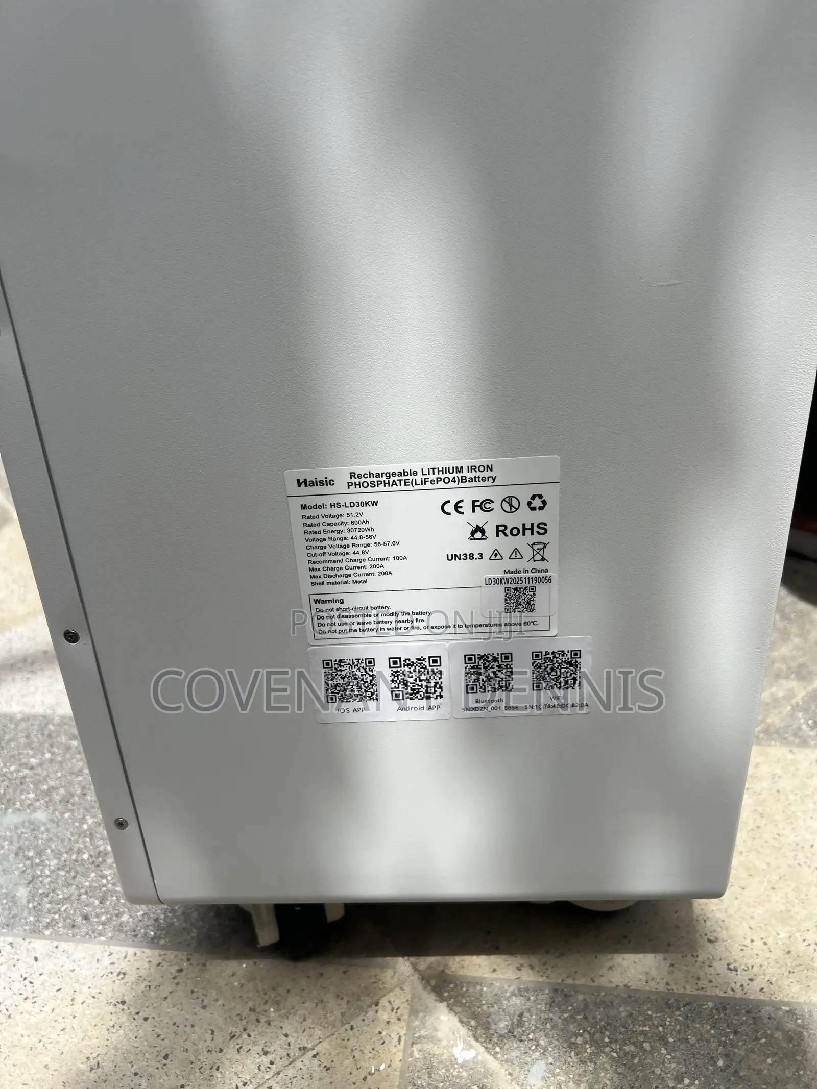 Haisic 30kwh 48v Lithium Battery