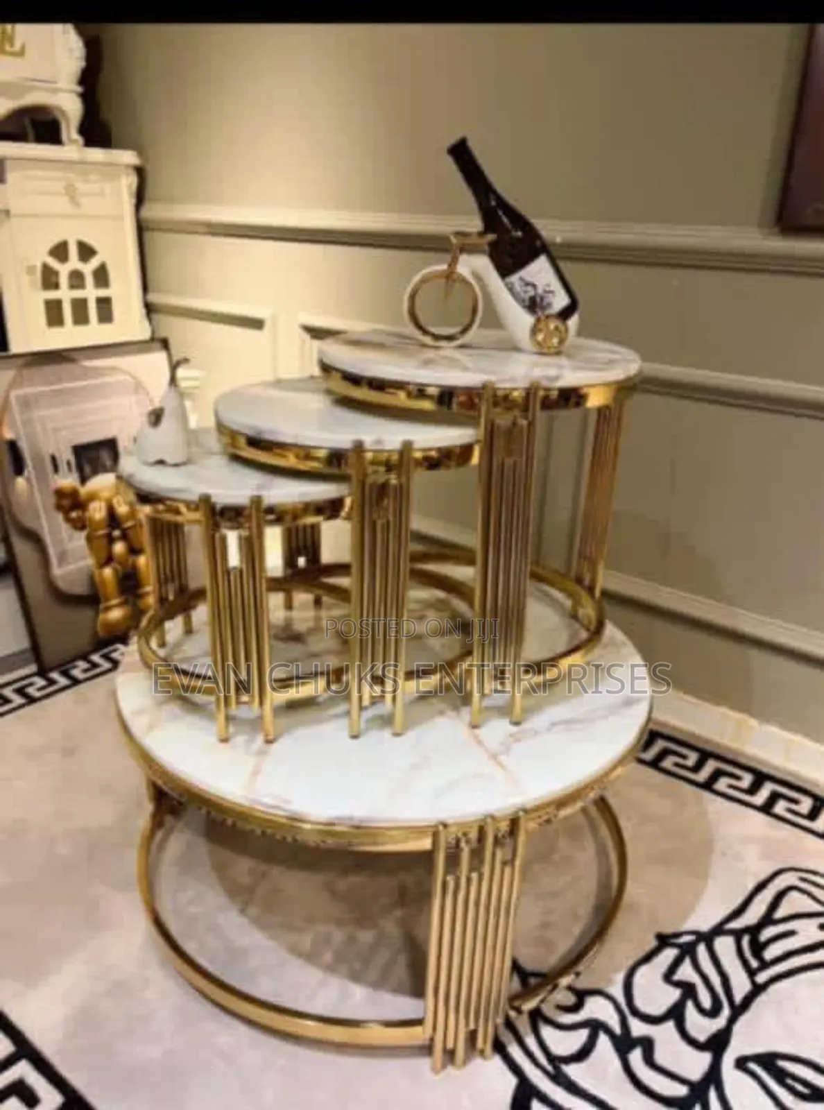 Table and 3 Side Stools