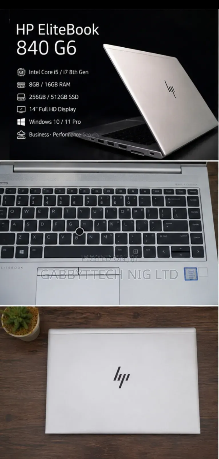 New Laptop HP EliteBook 840 G6 16GB Intel Core i5 SSD 256GB