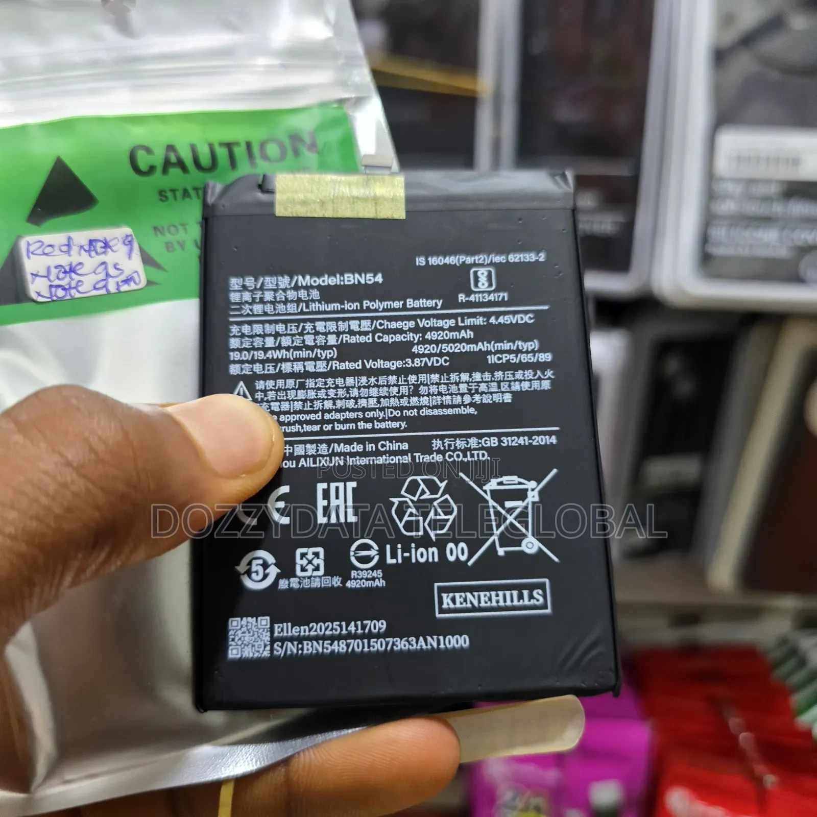 Redmi Note 9 Pro Battery