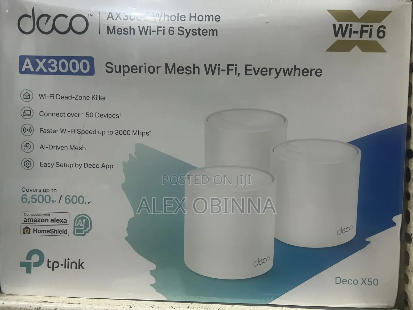 AX3000 Whole Home Mesh(Deco X50)