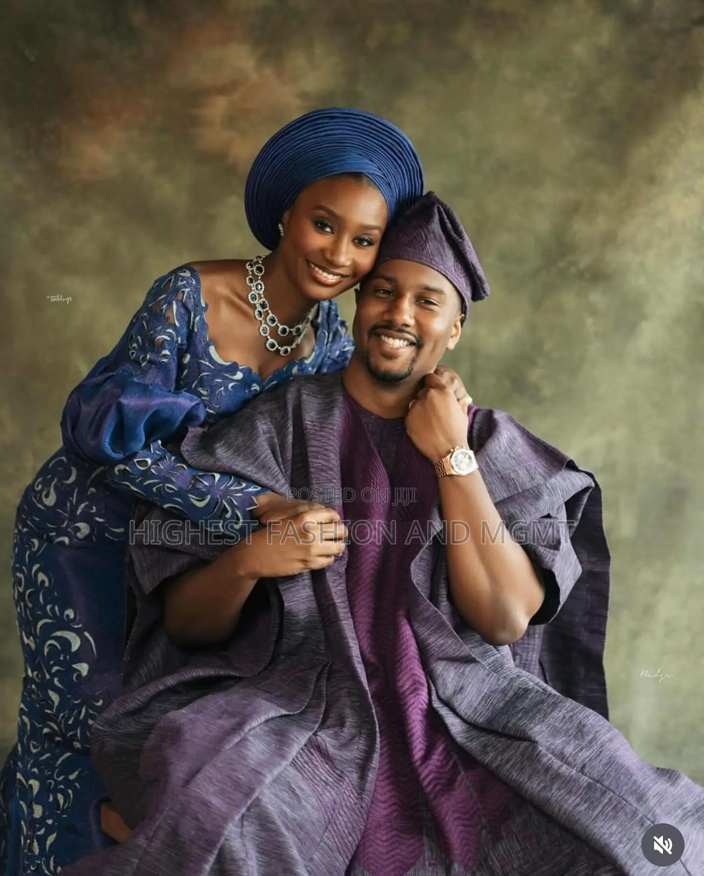 Royal Blue Lace Gown Tailored Purple Traditional Agbada