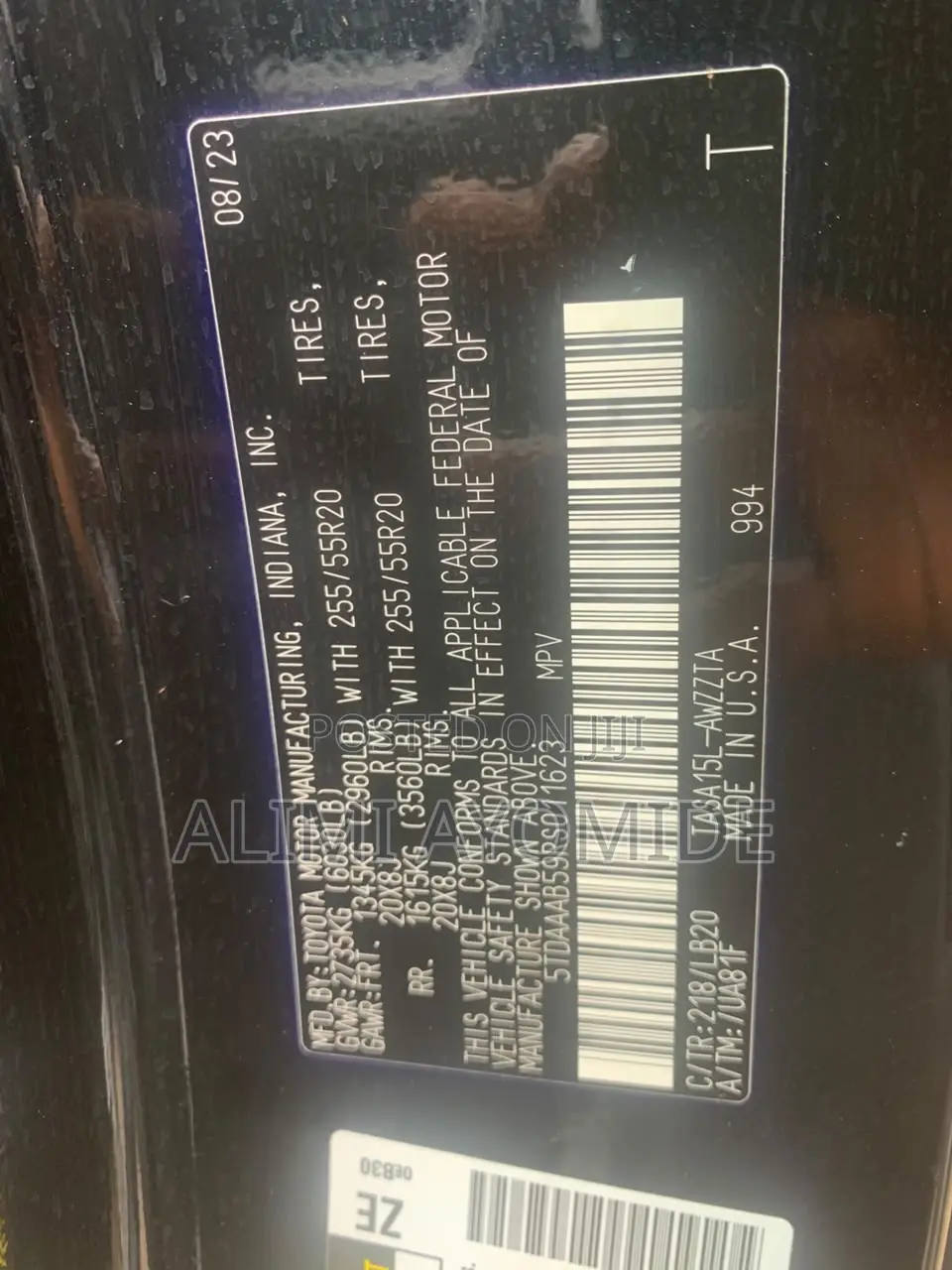 Toyota Highlander 2023 Black