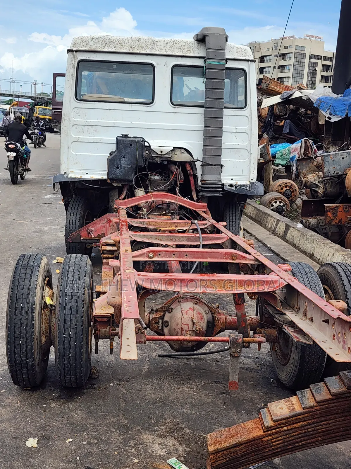 Foreign Used Iveco Fiat Cap and Chassis Truck