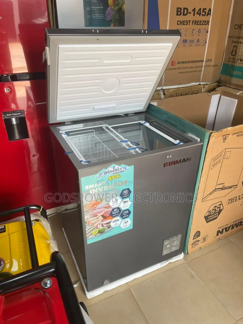 Firman Inverter Freezer, FCL-145S Super Fast Freezing