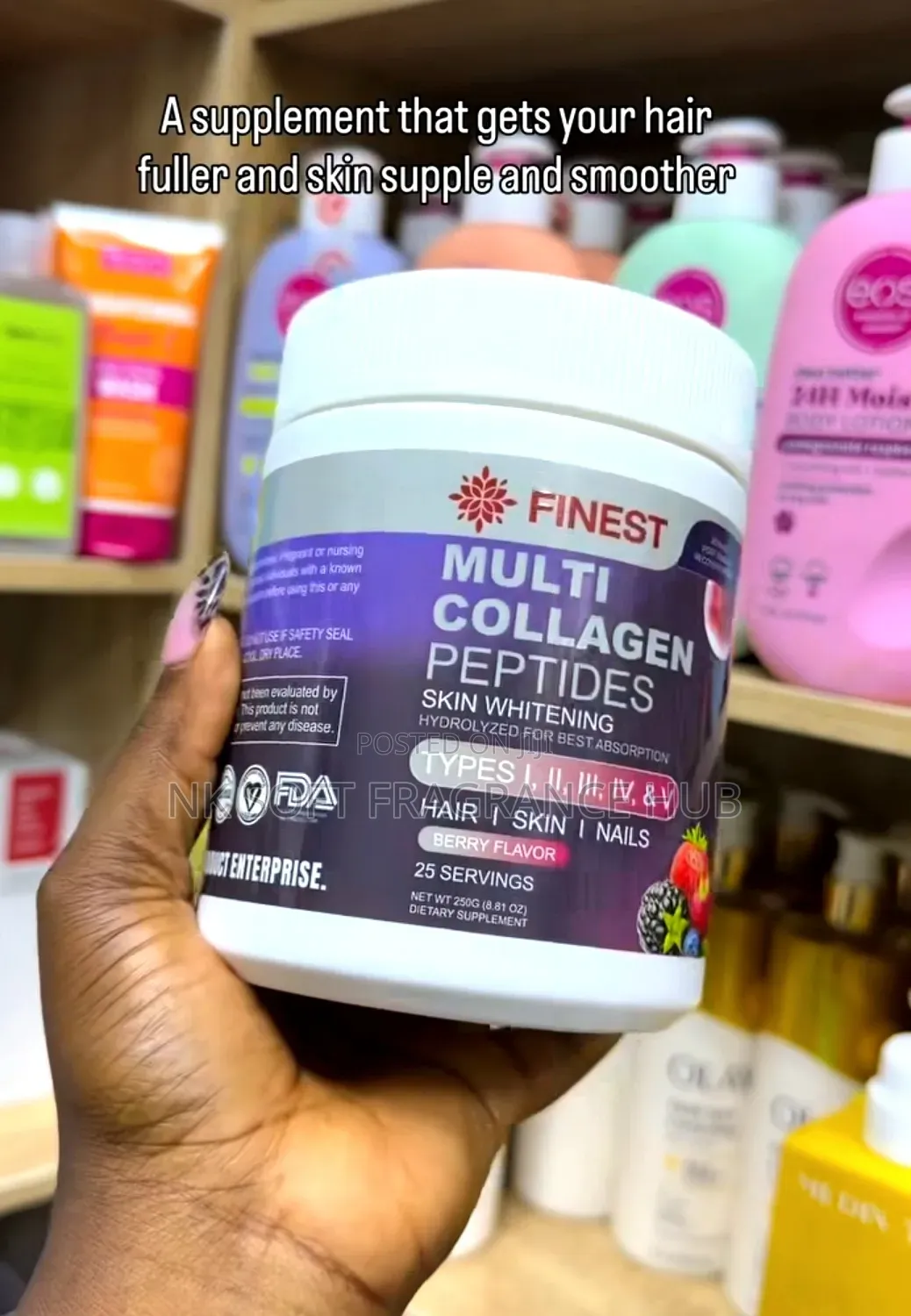 Finest Multi Collagen Peptides Powder for Hair, Skin and Nails