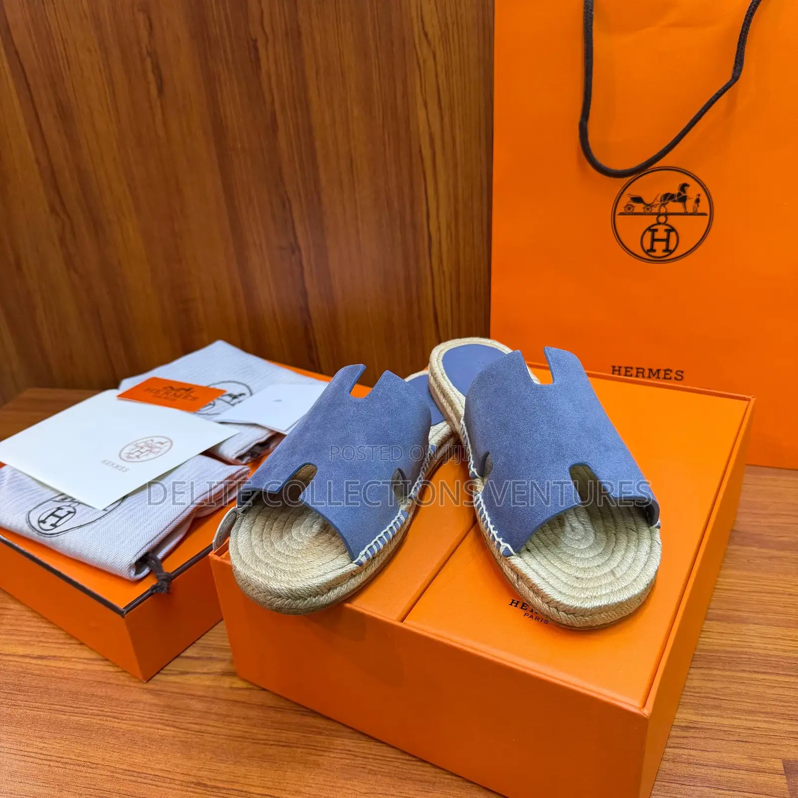 Original Hermes Antigua Espadrilles. Available in *TWO COLORS