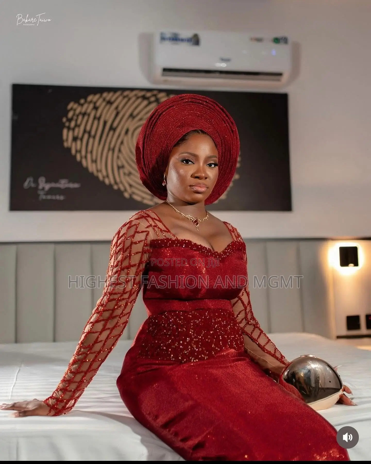 Crimson Lace Gown Tailored Traditional Crimson Agbada