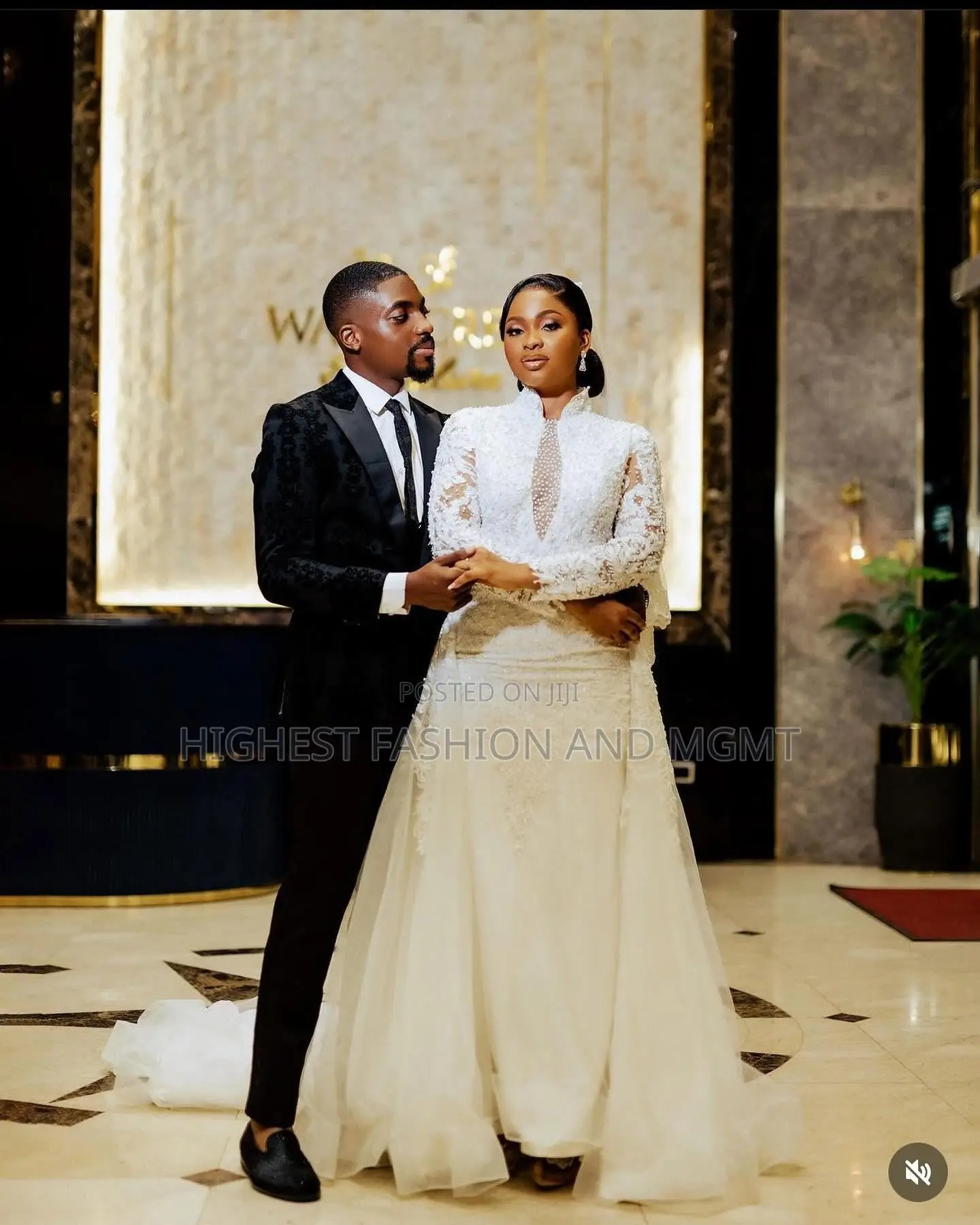 Embellished Ivory Gown Midnight Black Velvet Tuxedo
