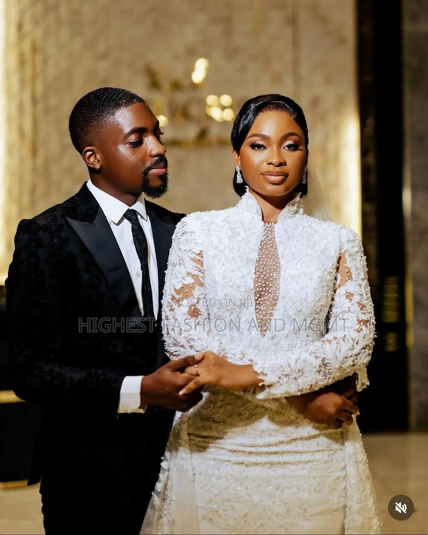 Embellished Ivory Gown Midnight Black Velvet Tuxedo