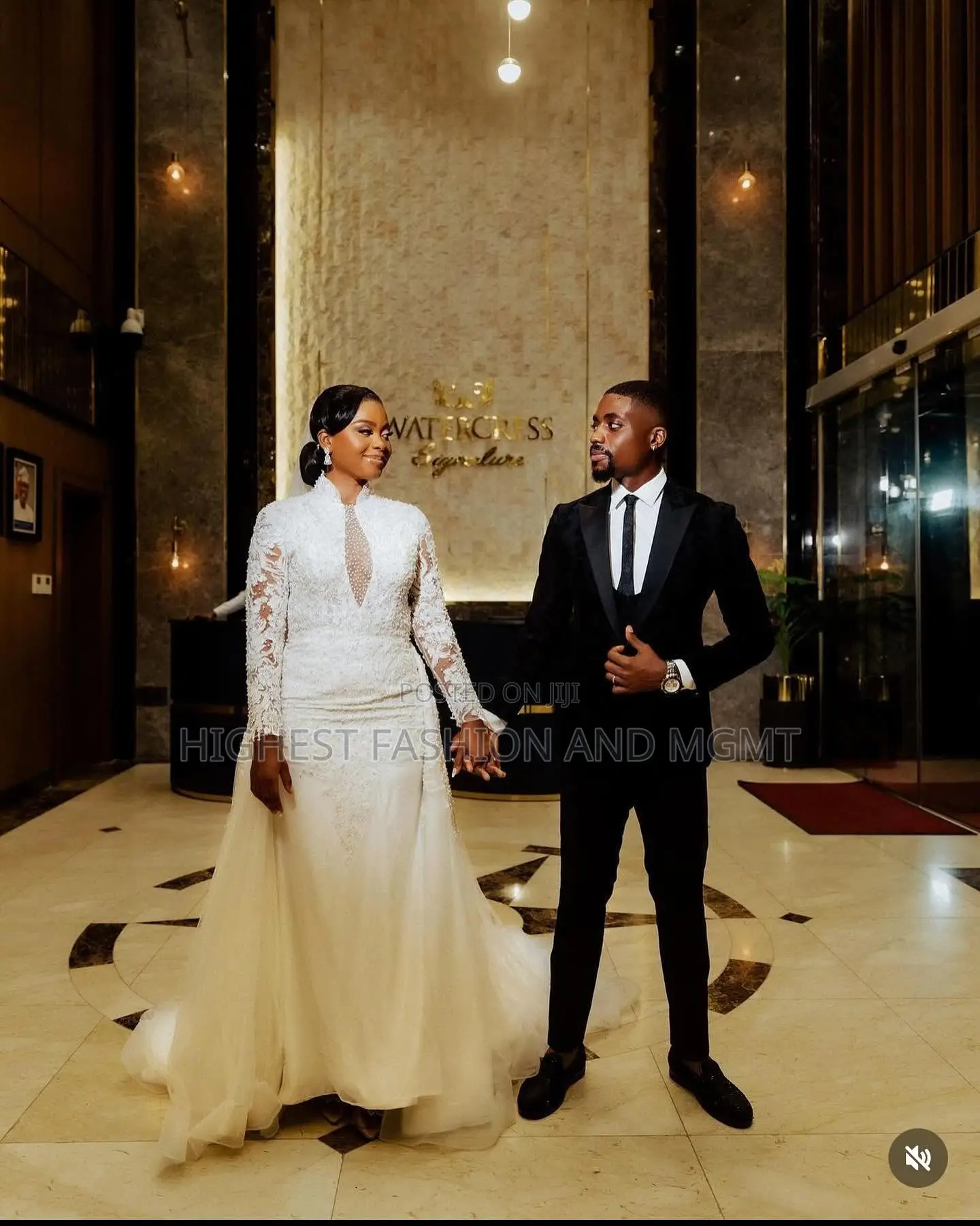 Embellished Ivory Gown Midnight Black Velvet Tuxedo