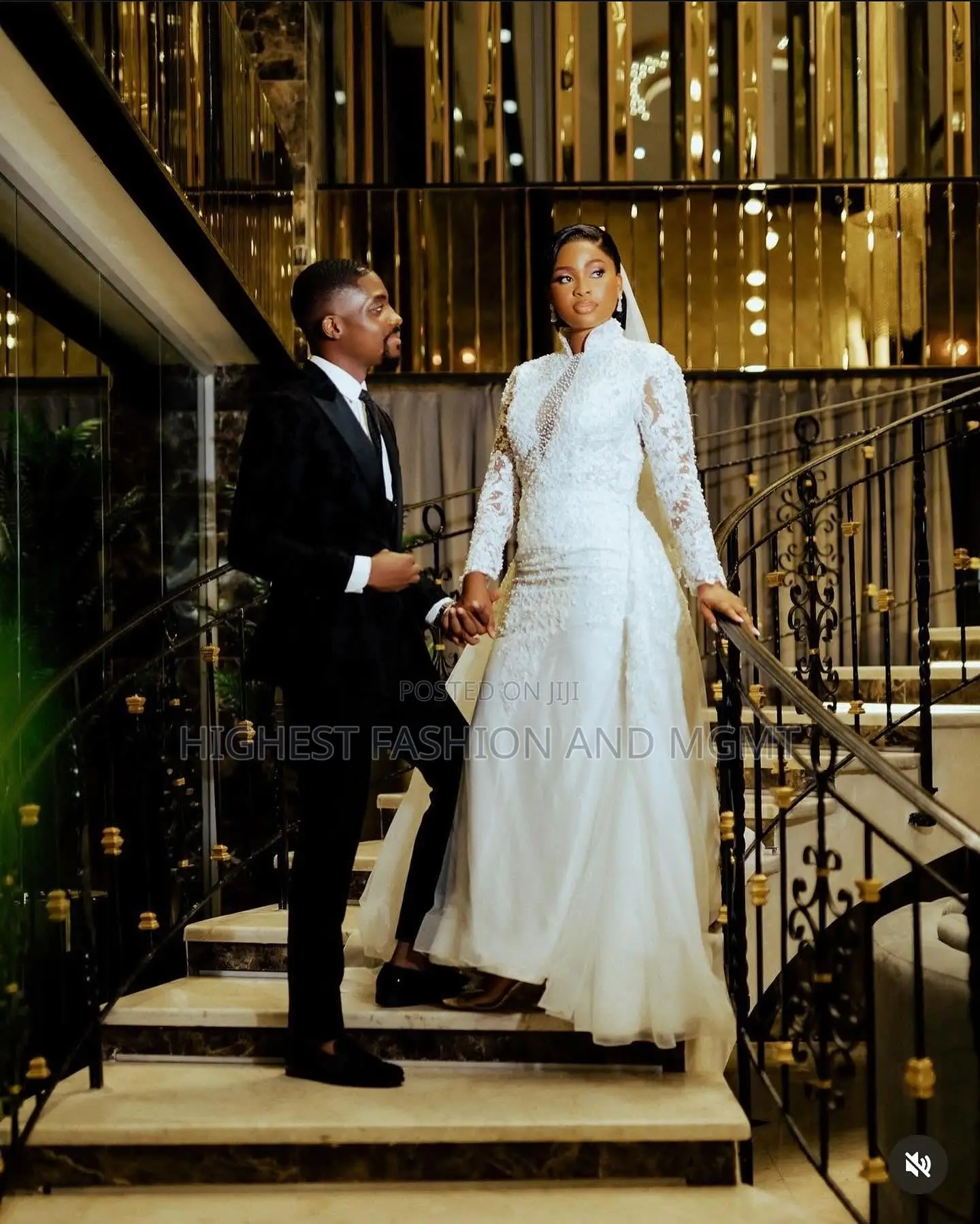 Embellished Ivory Gown Midnight Black Velvet Tuxedo
