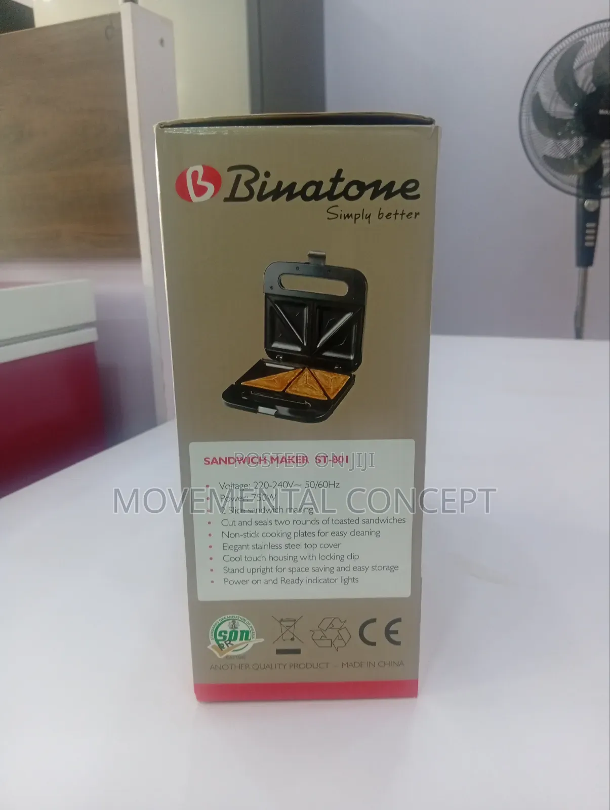 Binatone Sandwich Toaster ST-801