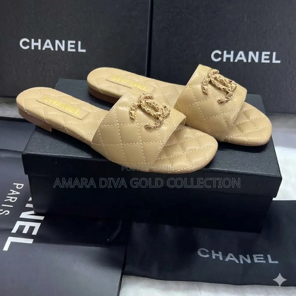 Luxury Quilted Flat Slide Slippers for Women