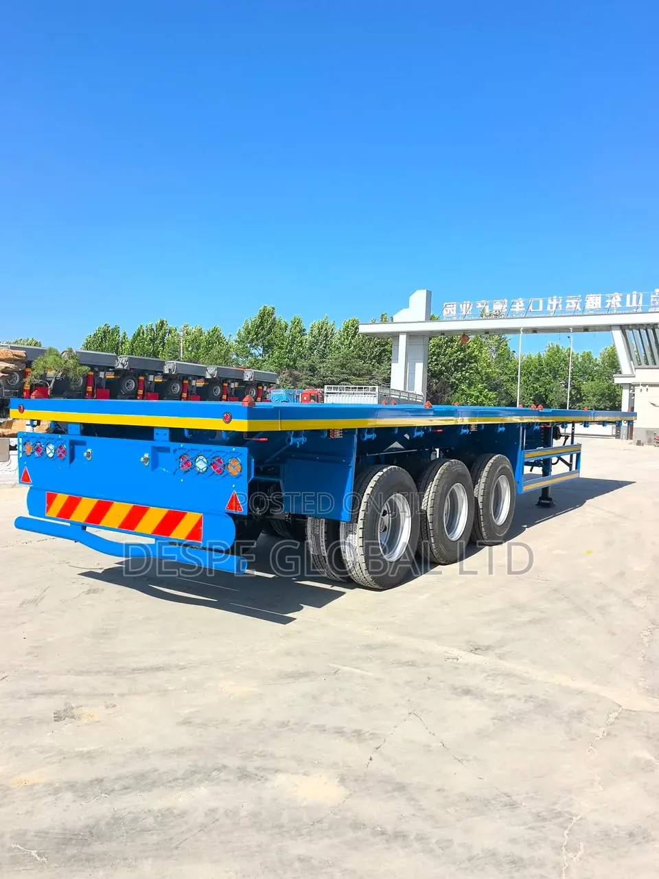 Brand New 40feet Flatbed Trailer With Container Hooks