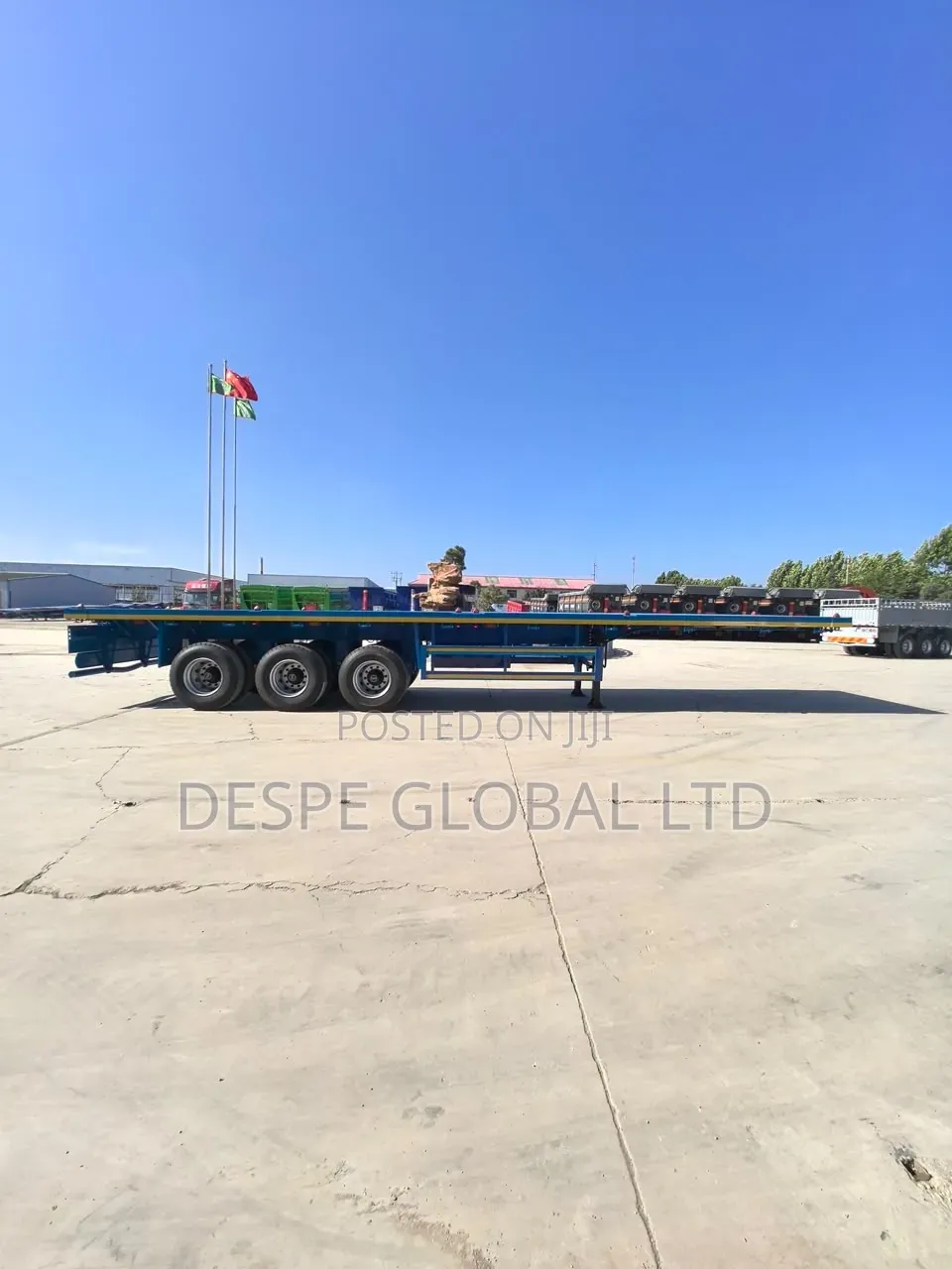 Brand New 40feet Flatbed Trailer With Container Hooks