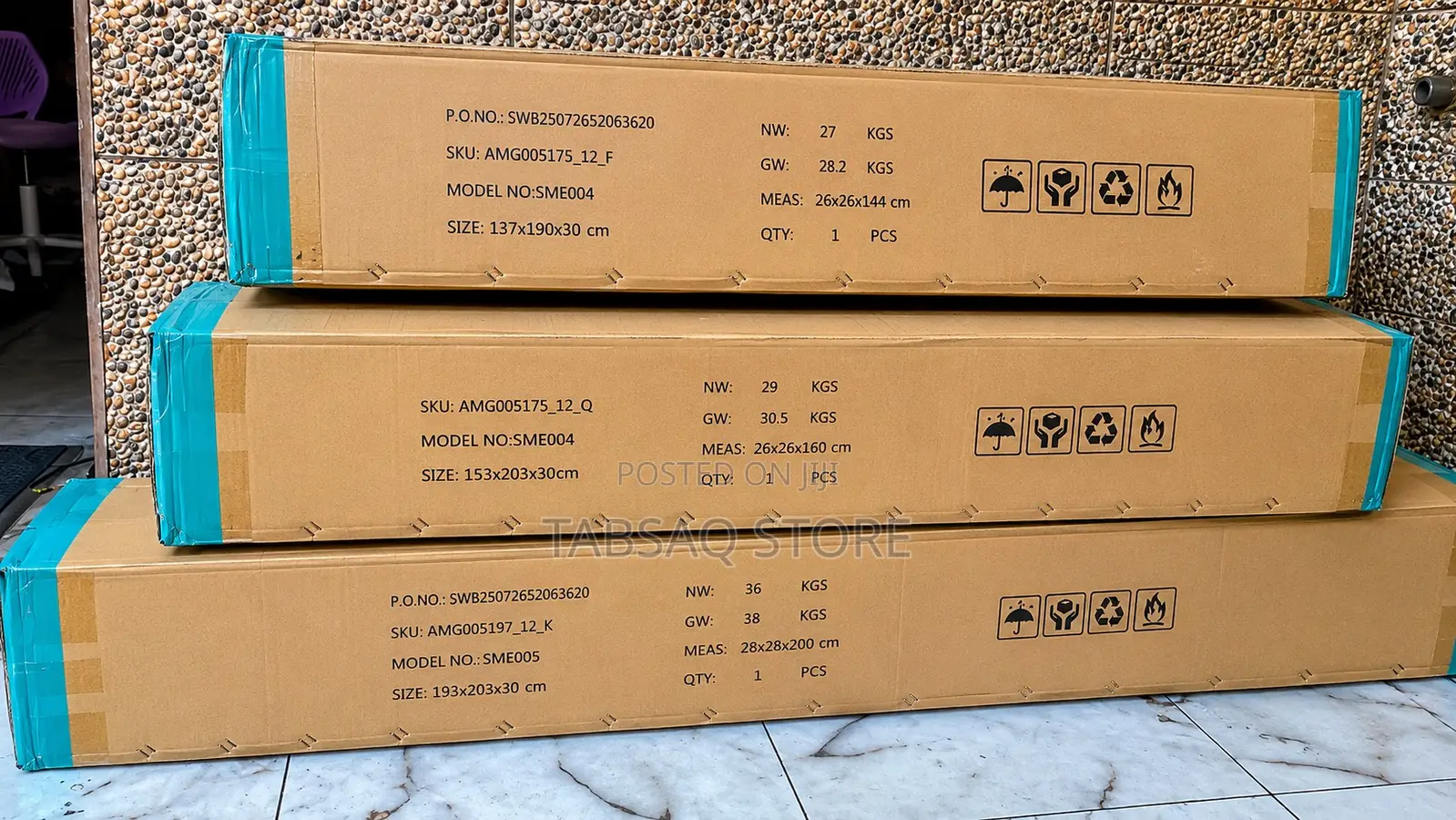 Hybrid Spring Mattress 4.5 by 6, 5 by 6 and 6 by 6