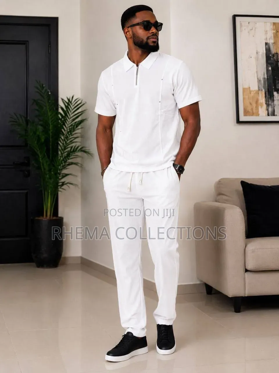 2Pcs Quality MEN Wear (Polo and Trouser)