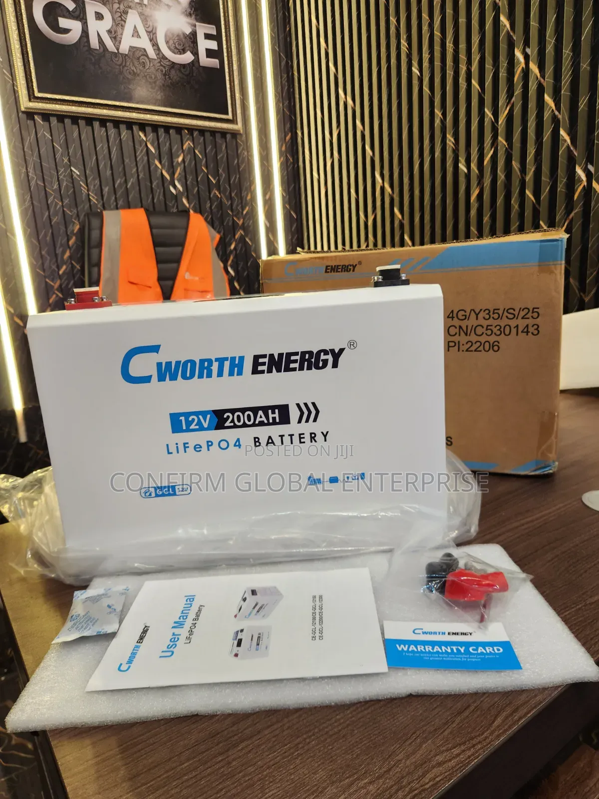 Cworth 12V 200Ah Lithium Iron Phosphate (LiFePO4) Battery – Long Life