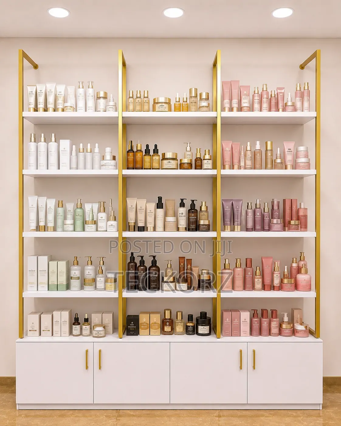 Costmetic Wall Mounted Metal Shelve