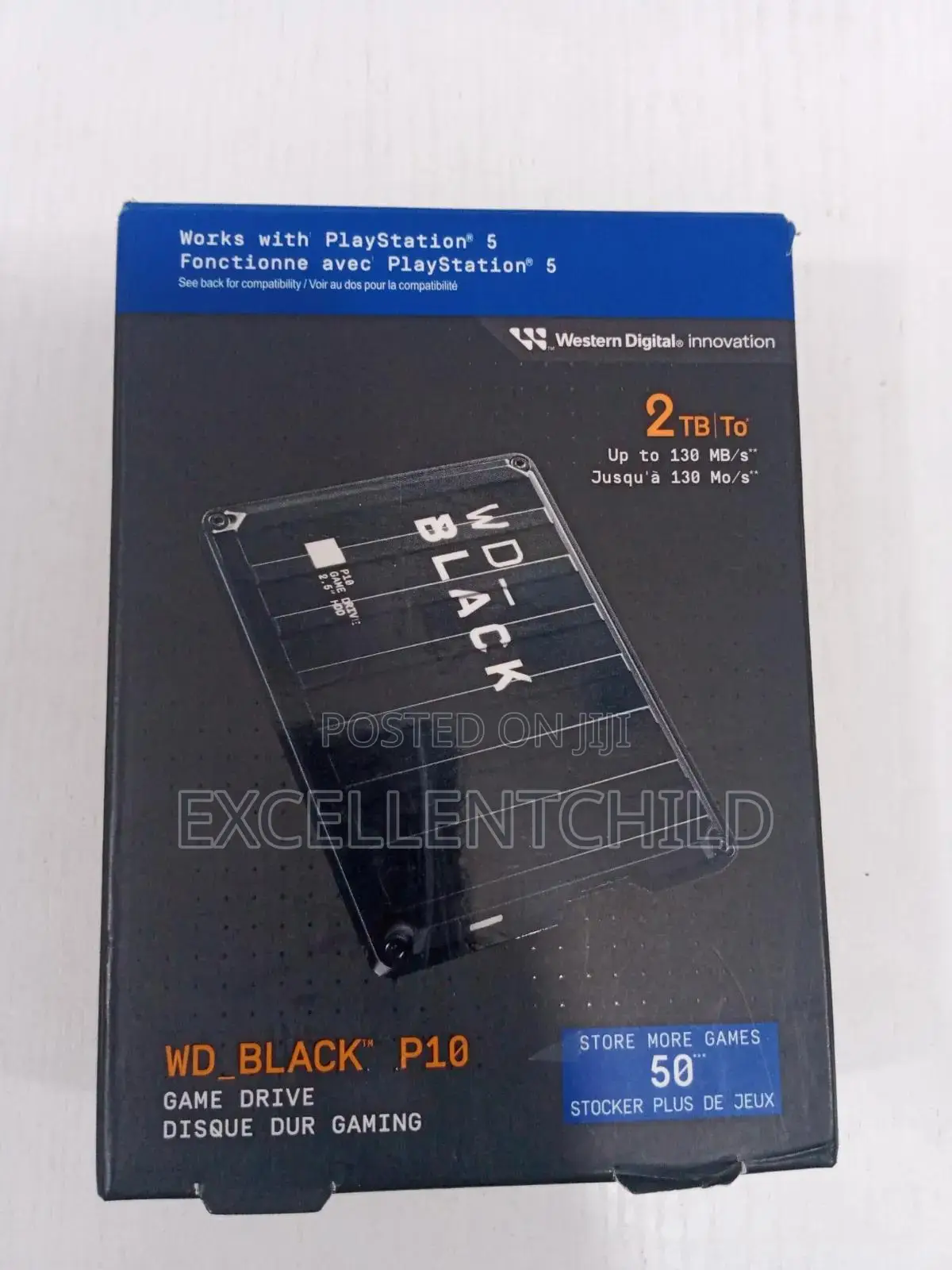 2tb External Wd_black P10 Game Drive Upto 130mb/S