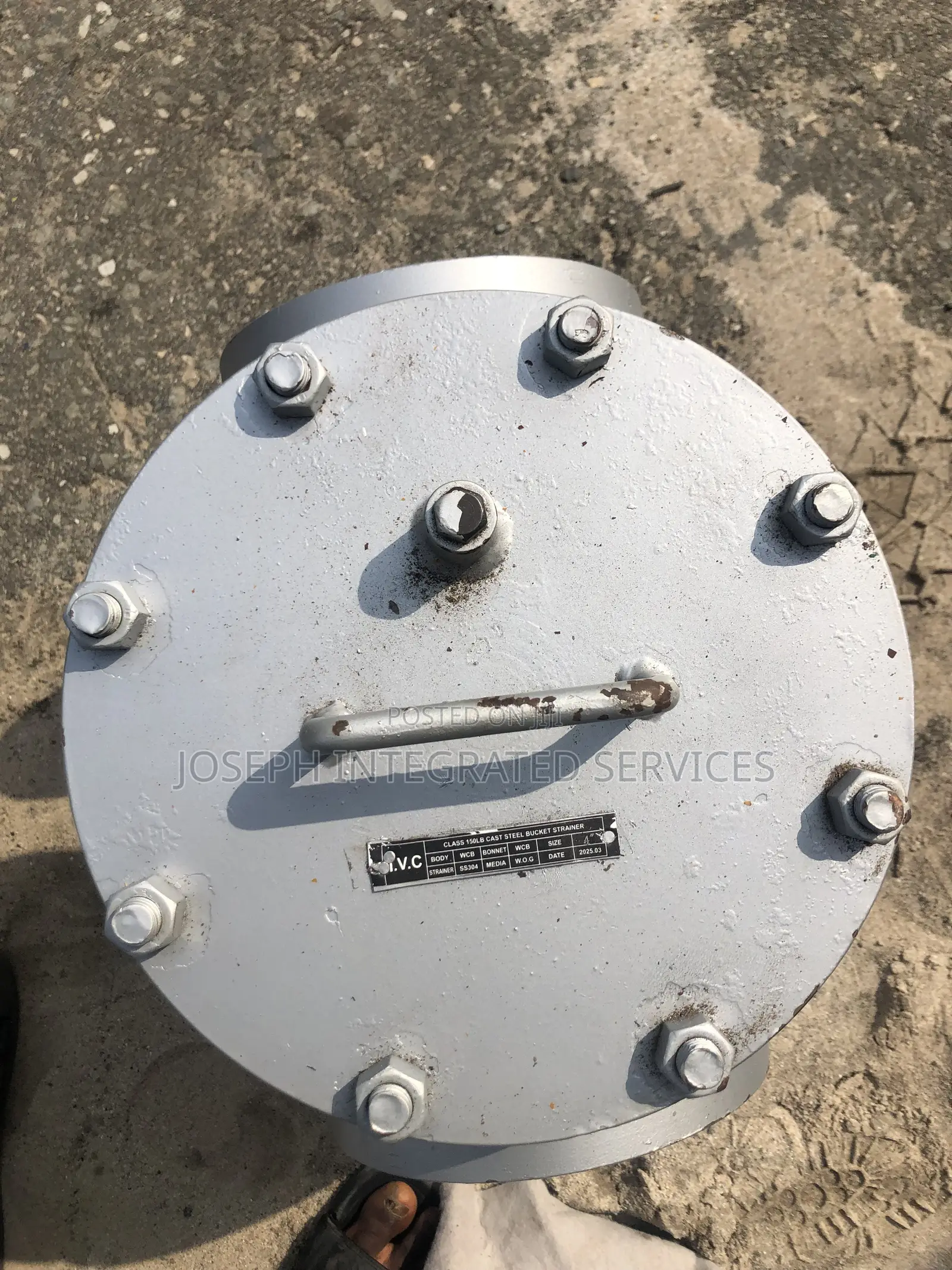 4” Class 150LB Cast Steel Bucket Strainer Valve