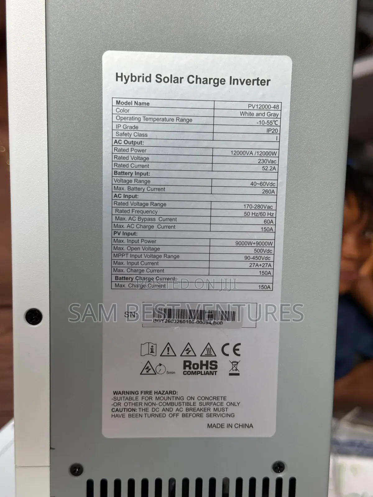 15kva 48v Hisica Solar Hybrid Inverter