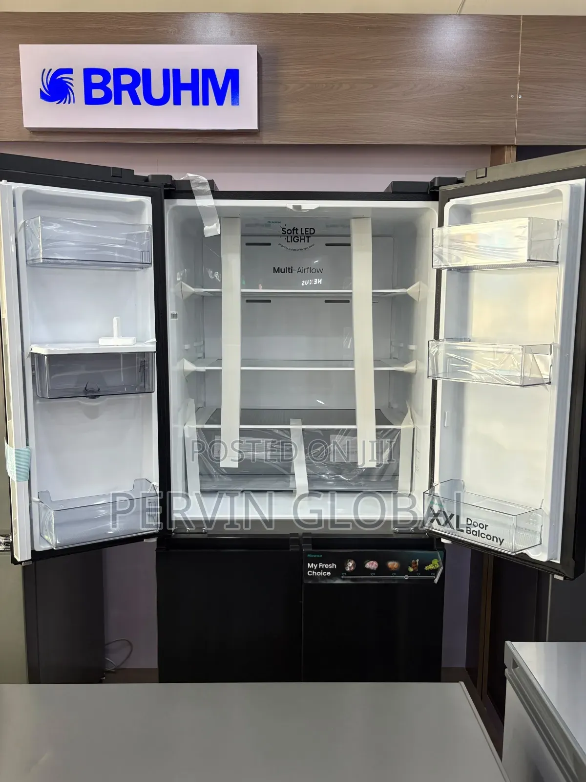 Hisense Side-by-Side Refrigerator RQ61WC 482L With Dispenser