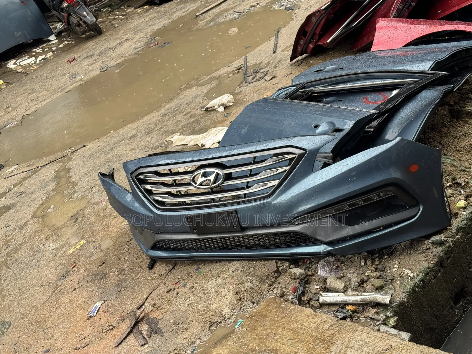 Complete Front Bumper Hyundai Sonata 2015 Sports
