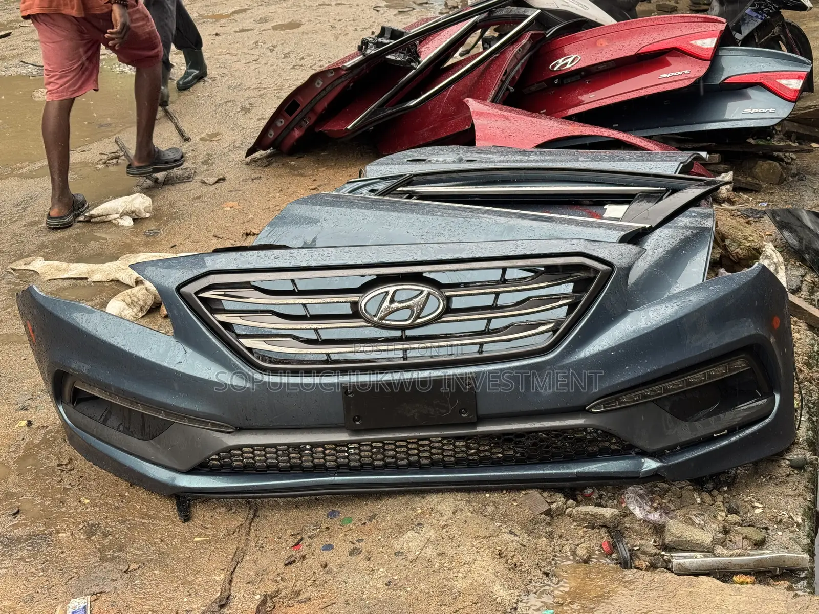 Complete Front Bumper Hyundai Sonata 2015 Sports