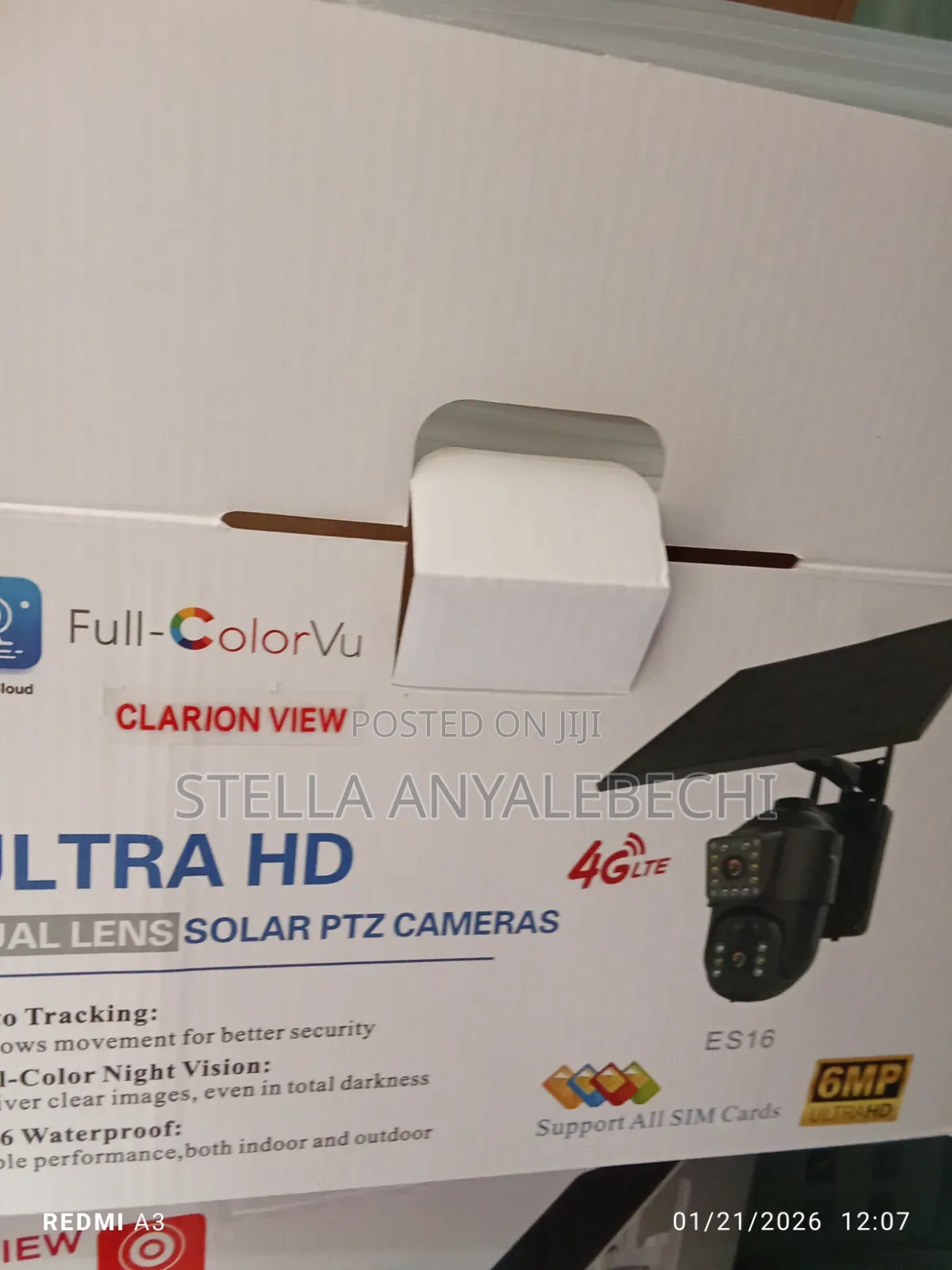 Intelligent Dual Lens Solar Camera ( Supports All Sim )