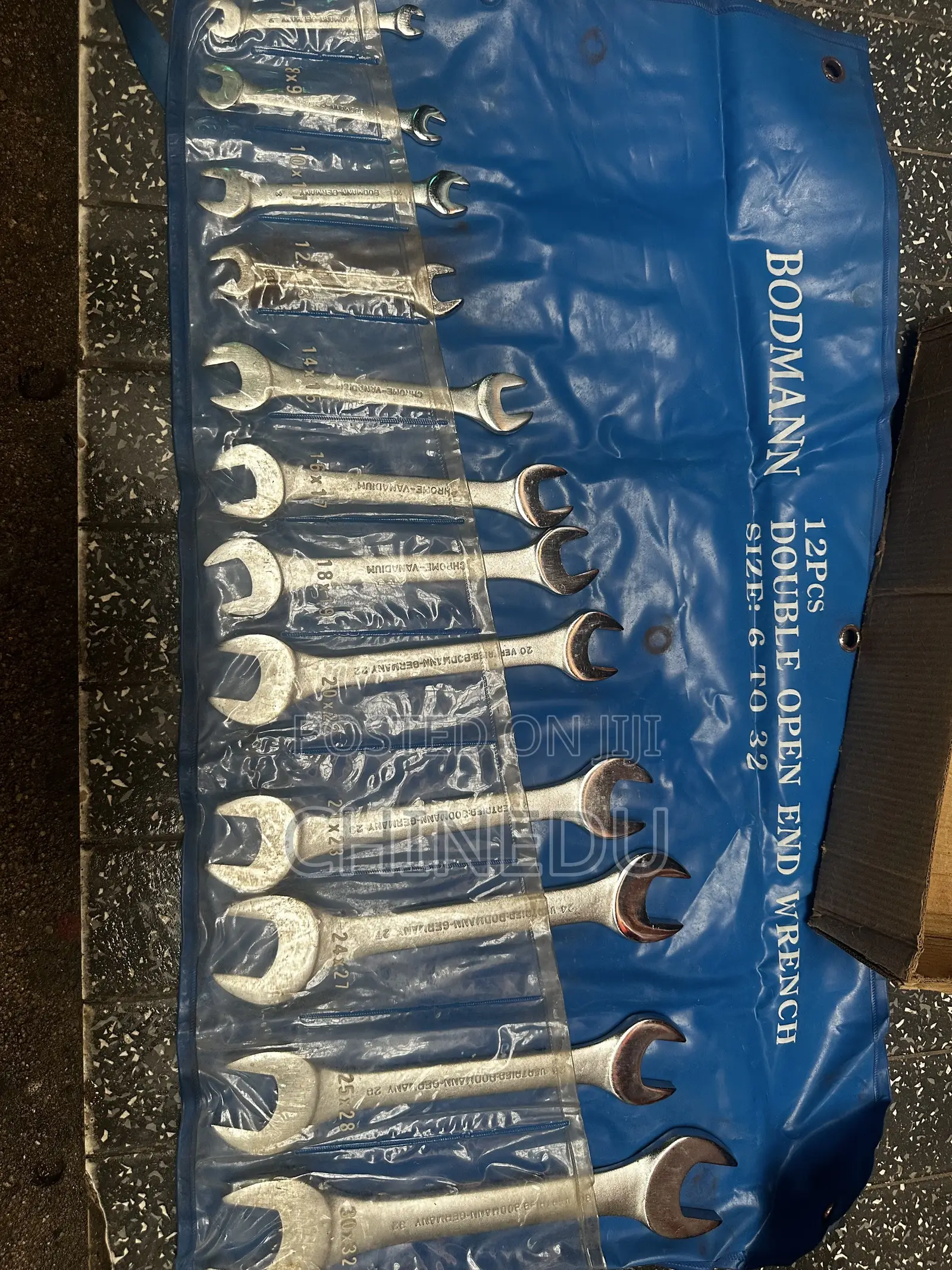 BODMANN 12PCS Double Open End Wrench Set 