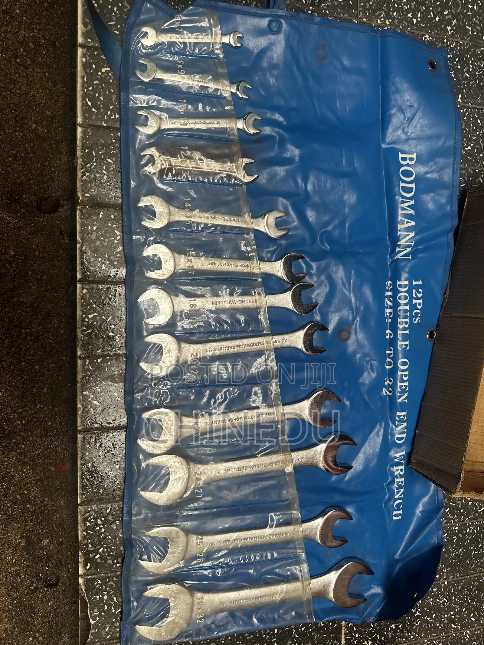 BODMANN 12PCS Double Open End Wrench Set 