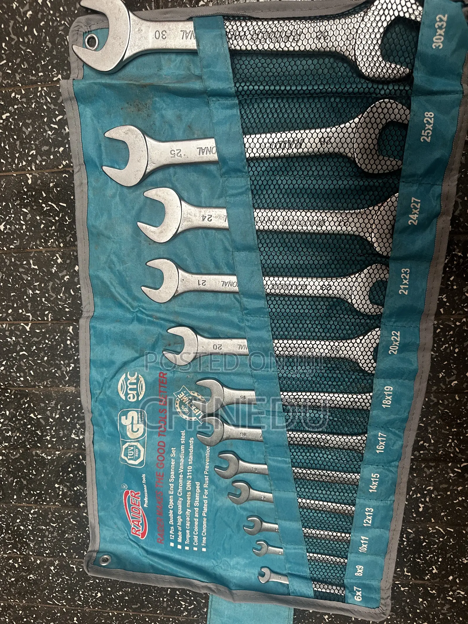 RAIDER 12PCS Double Open End Wrench Set
