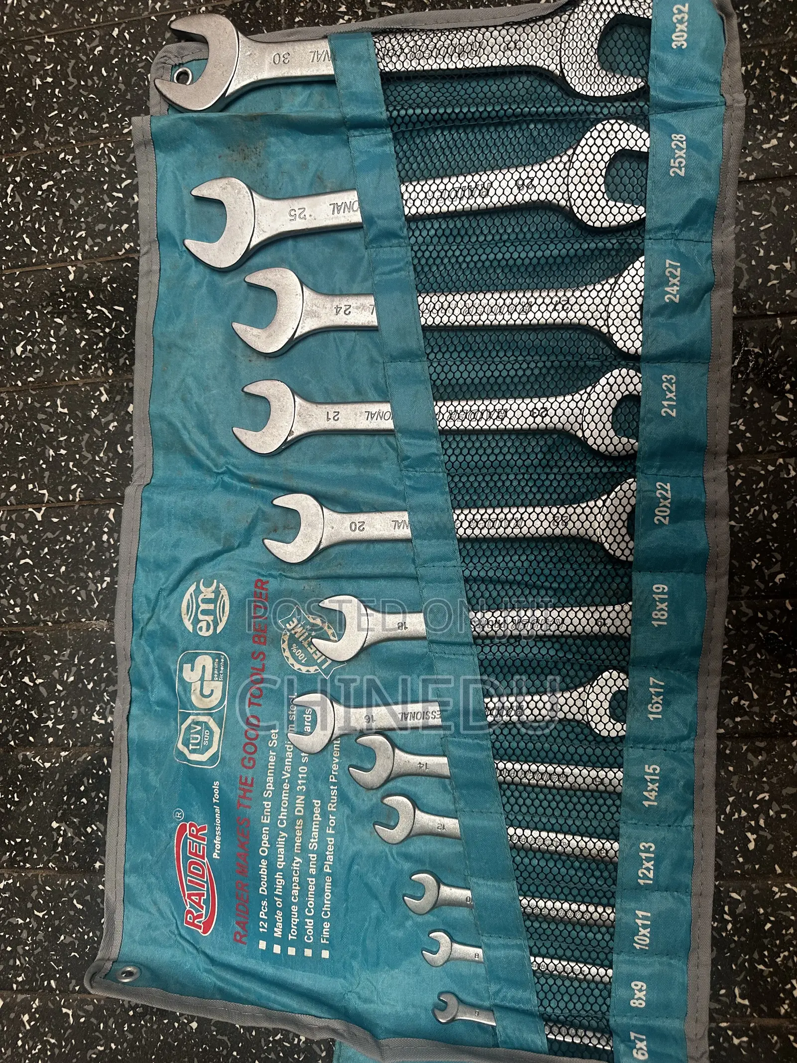 RAIDER 12PCS Double Open End Wrench Set