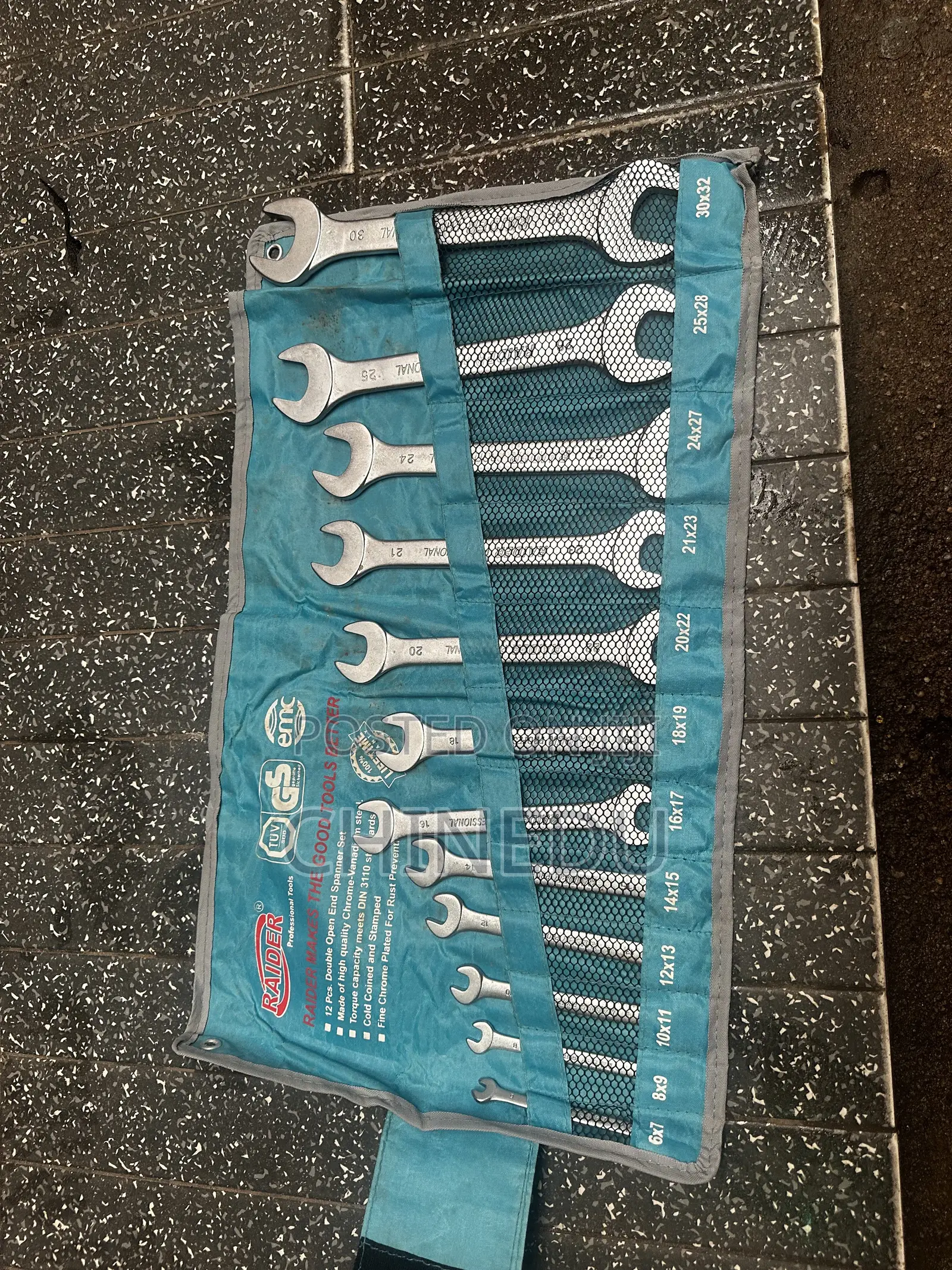 RAIDER 12PCS Double Open End Wrench Set