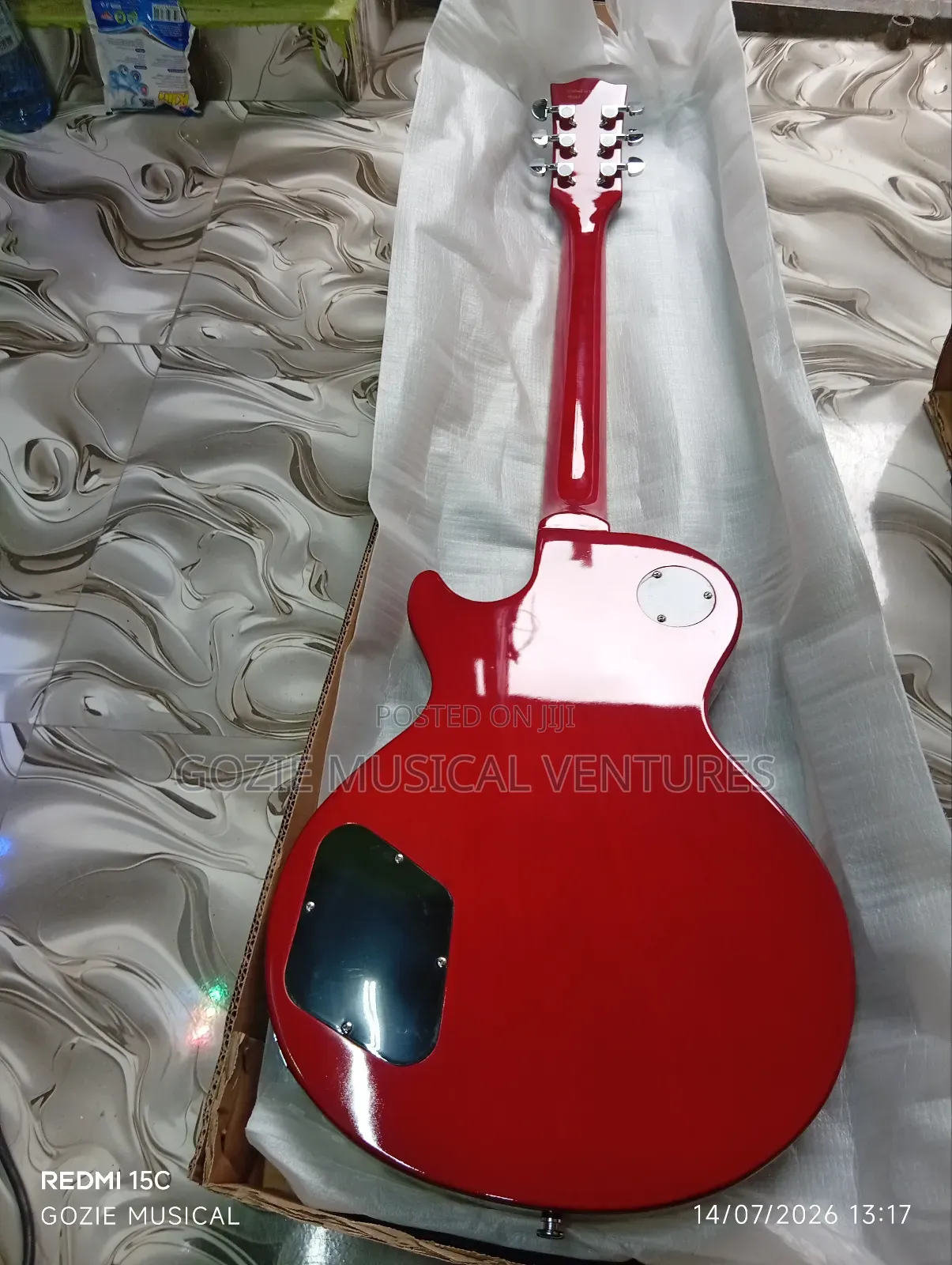 Kaysen Less Paul Electric Guitar 6 Strings Red Colour and White Colour