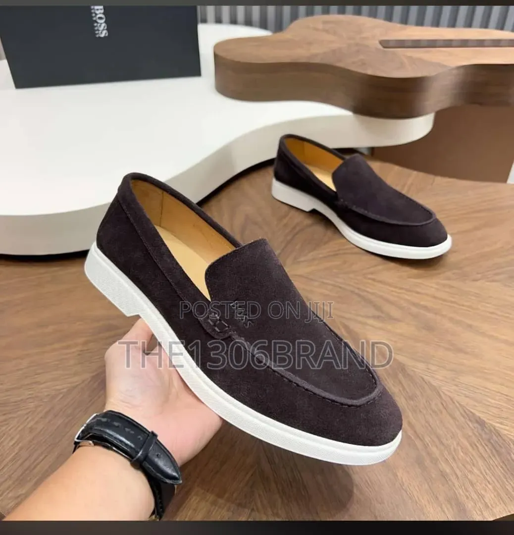 Men's Premium Suede Slip-on Loafers – Smart Casual Comfort Shoes