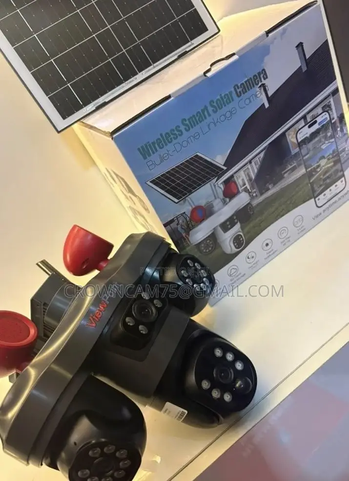 4G V380 Pro 3-Lens PTZ Solar Security Camera
