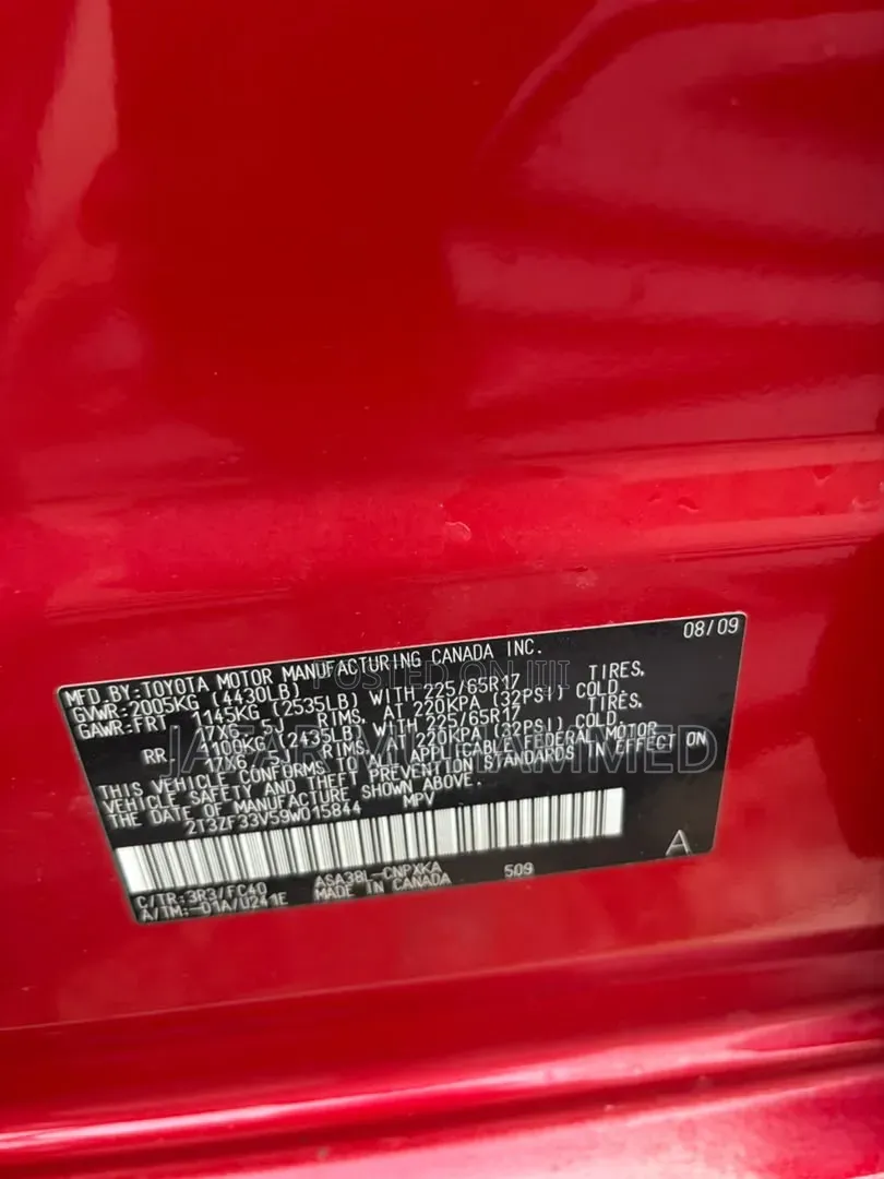 Toyota RAV4 2010 Red