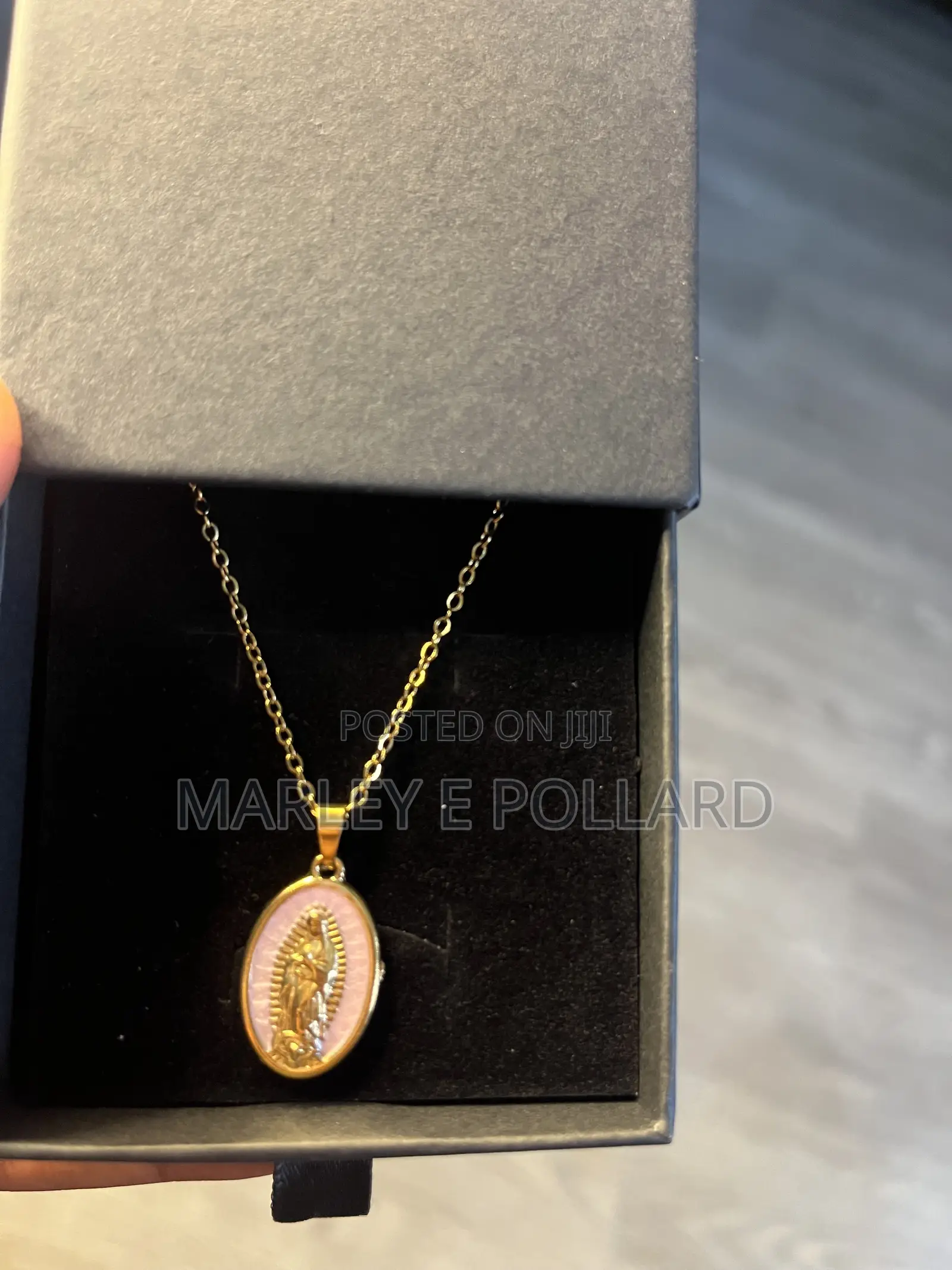 Mother Mary 18kt Gold Miraculous Medal Necklace