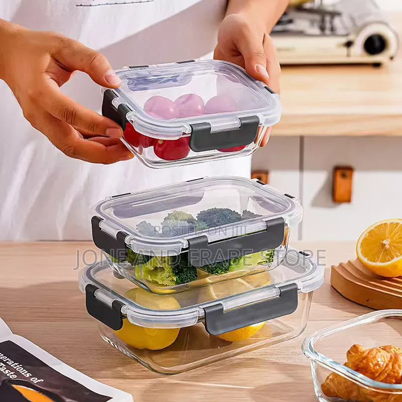 12pcs Borosilicate Glass Food Storage Containers