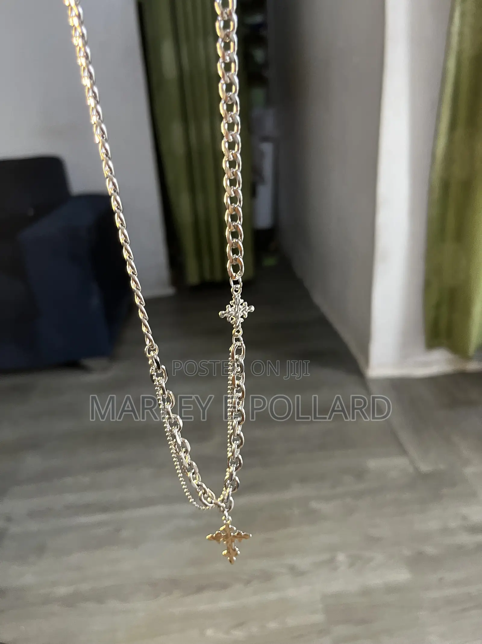 Quality Stainless Steel Abstract Y2k Underground Silver Necklace