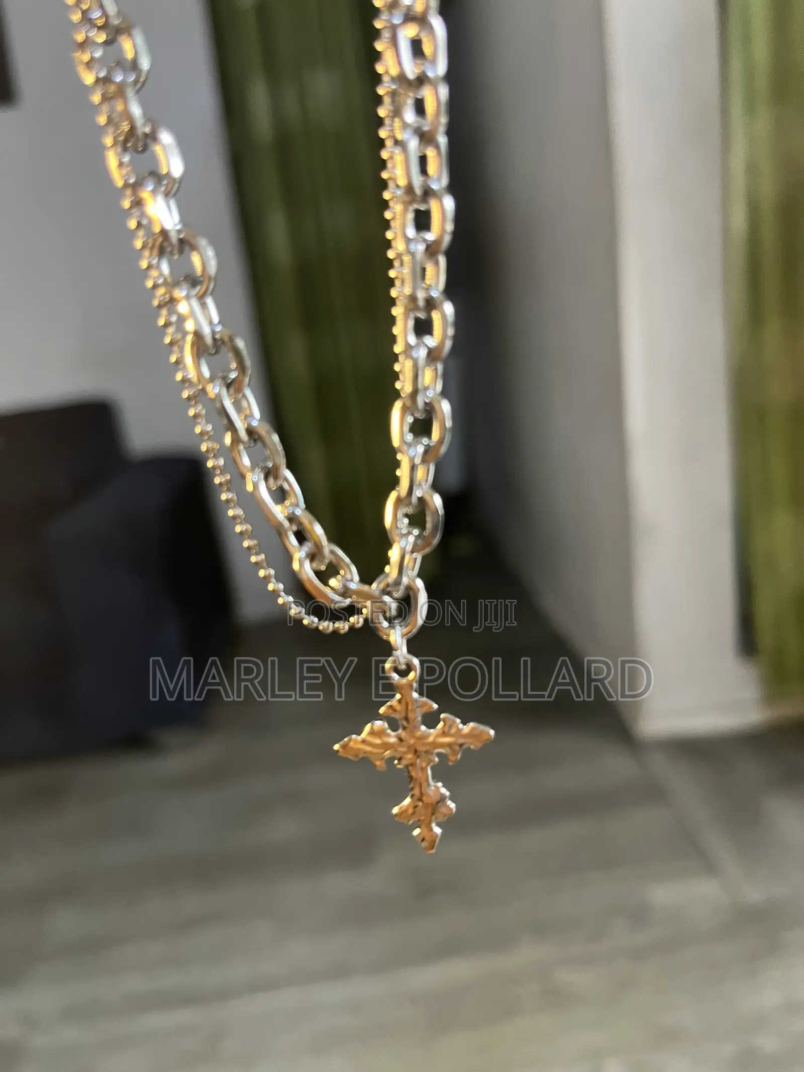 Quality Stainless Steel Abstract Y2k Underground Silver Necklace