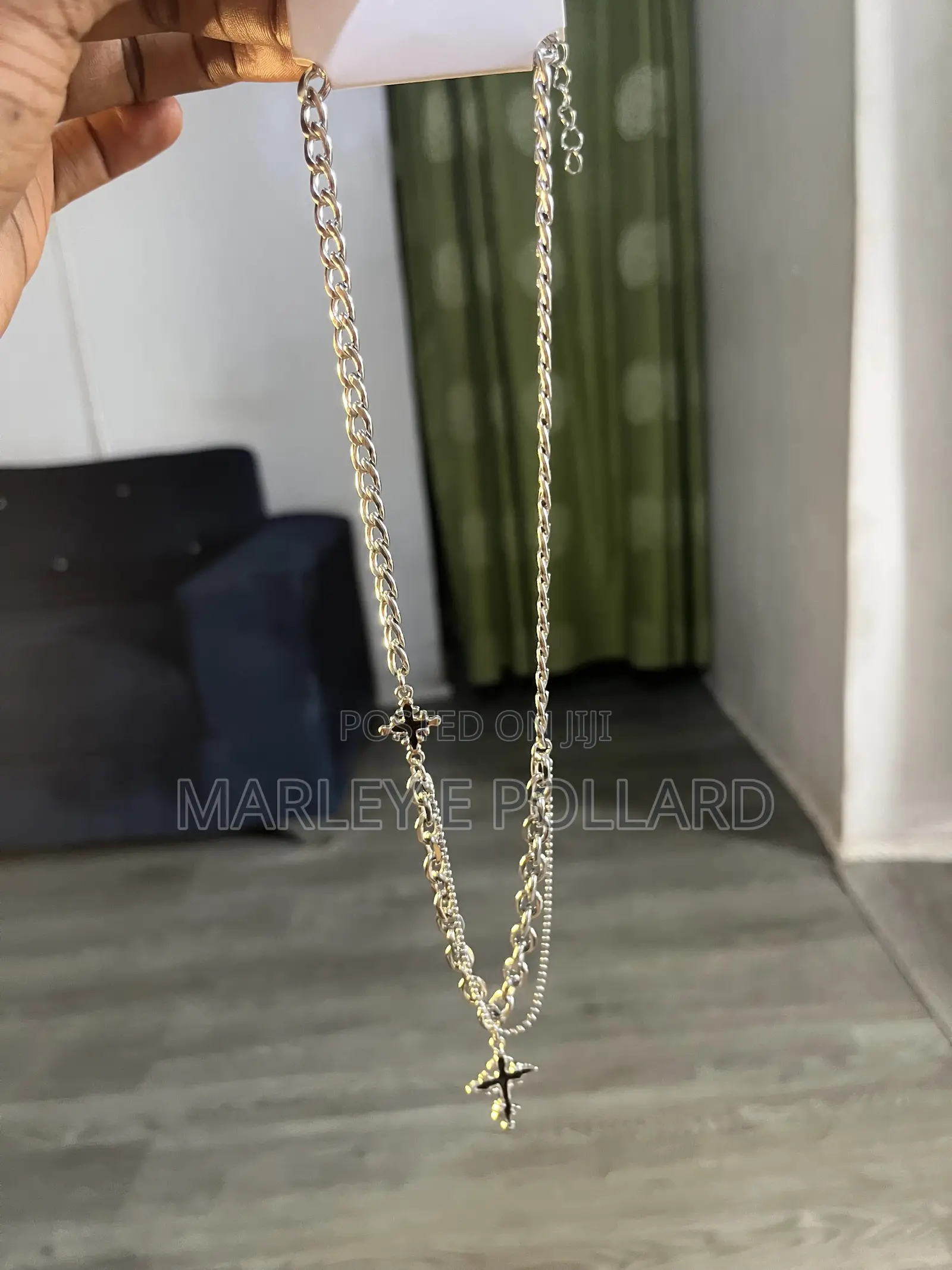 Quality Stainless Steel Abstract Y2k Underground Silver Necklace