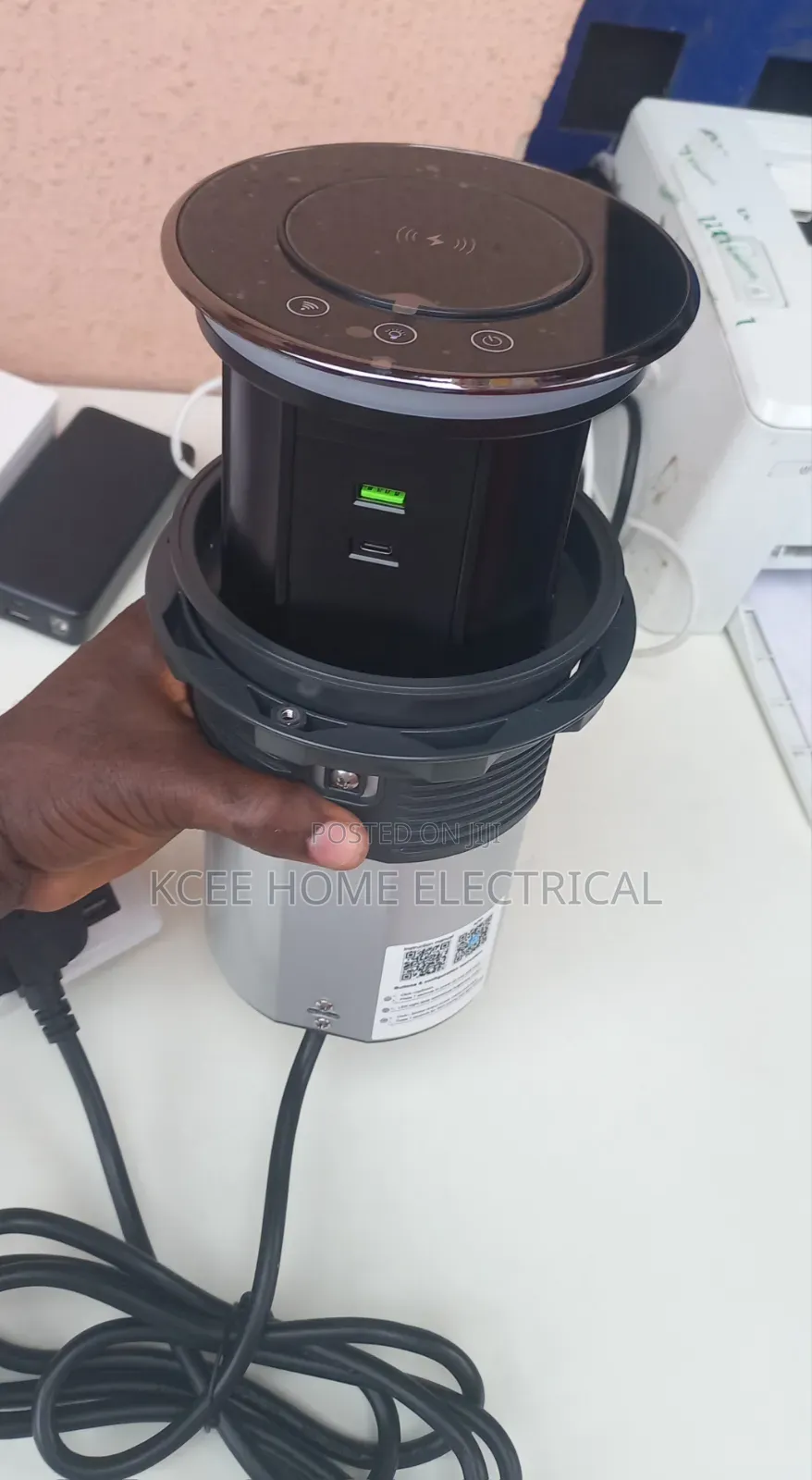 Wi-Fi Smart 3-Gang Lift Socket With Alexa Google Asst Voice Control